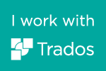 I work with Trados badge